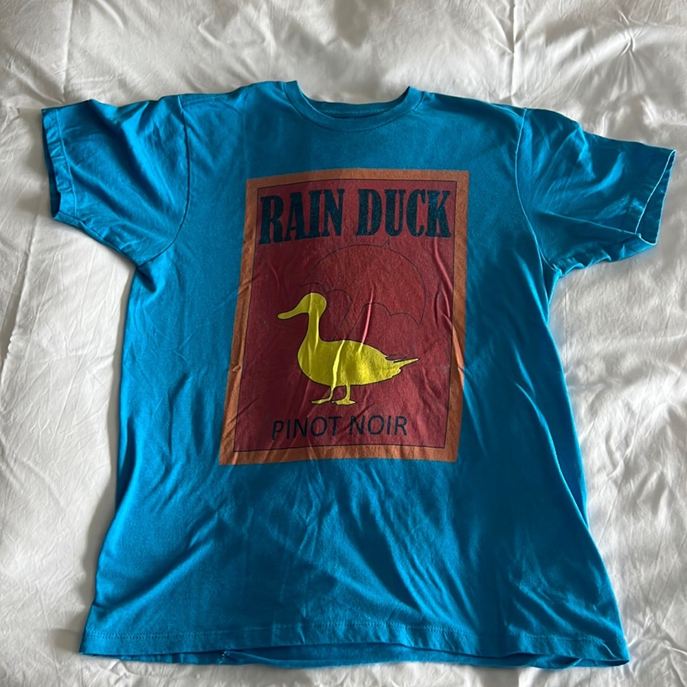 Teepublic American dad “Rain Duck” tshirt.